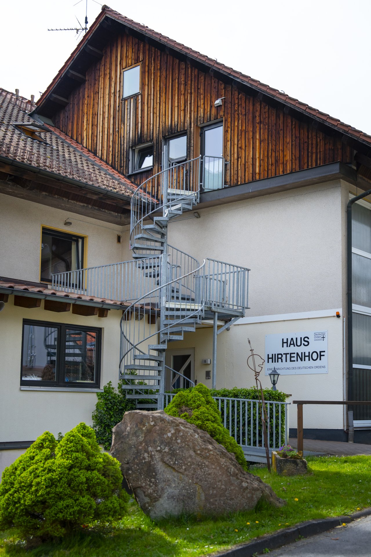 Haus Hirtenhof in der Frontansicht. 